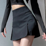 Patcute Black Fashion Ladies Elegant A-line Skirt Summer Slim High Waist Straight Mini Dress 2024 New Young Style Women's Clothing