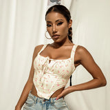 Patcute Crop Tops For Women Tank Tops Knitted Girl Croptop Ladies Tops Short Sleeveless Cut Out Sexy Crop Fashion New Summer Sexy Top