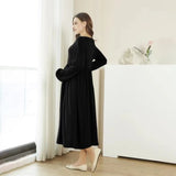 Patcute  Women's maternity knit dress Maternity Long Sleeve long Dress Premama Long Sleeve Solid Dresses Woman clothes tops woman 2024