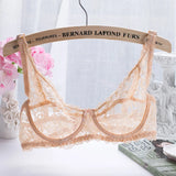 Patcute Women's Sexy Lace Bras Plus Size Push Up Bralette Hollow Out Lingerie Embroidery Bra Brassiere Female Underwired Underwear