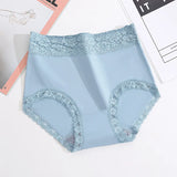 Patcute  12PCS High quality Cotton Panties Women's Underwear High waist  Lace Resilient Soft  Briefs Abdomen In Slimming lingerie