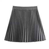 Patcute   2024 Spring New Women's Fashion and Elegance Commuting Simple and Versatile Wide pleated Pant Skirt