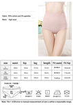 Patcute  12PCS High quality Cotton Panties Women's Underwear High waist  Lace Resilient Soft  Briefs Abdomen In Slimming lingerie