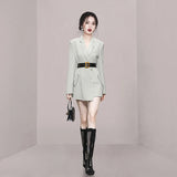 Patcute   Fashion Office Lady Blazers Women Suit Coats Autumn Winter Clothes Korean Style Big Bow Work Wear Long Sleeve Blazer