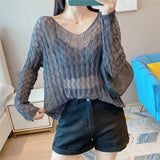 Patcute  Cheap wholesale  spring summer autumn new fashion casual nice pull over sweater women female OL purple sweater woman BAPK