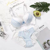 Patcute Girls Cheap Bra Set Fashion Sexy Women's Push Up Lace Underwear Panties Thin Breathable Jacquard Sexy Wireless Underwear Sets