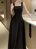 Patcute Sexy Backless Evening Party Dress Sleeveless Solid A-line Long Dresses for Women Spring Summer Prom Robe Vestidos Mujer New