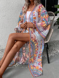 Patcute Sexy Colourful Floral embroidery Boho Beach Cover-up For Women Dresses Robe Lace Summer Casual Bikini Cover Up Vestidos Cardigan