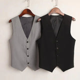 Patcute  #0710 Summer V-Neck Vest Women Thin Loose Waistcoat Single Breasted Sleeveless Blazer Female Slim Short Vest Femme Slim Buttons