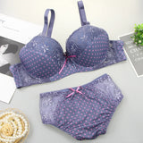 Patcute New Sexy Bra Sets 32/70 34/75 36/80 38/85 40/90 42/95 44/100 BCDE Cup Push Up Underwear For Women Plus Size Lingerie