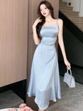 Patcute Summer Elegant Sexy Hollow Out Sleeveless Dress Women Chic Birthday Evening Party Vestidos Female Slim Clothing