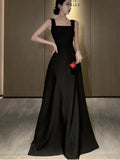 Patcute Sexy Backless Evening Party Dress Sleeveless Solid A-line Long Dresses for Women Spring Summer Prom Robe Vestidos Mujer New