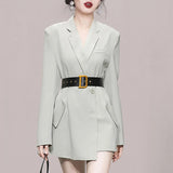 Patcute   Fashion Office Lady Blazers Women Suit Coats Autumn Winter Clothes Korean Style Big Bow Work Wear Long Sleeve Blazer