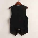 Patcute  #0710 Summer V-Neck Vest Women Thin Loose Waistcoat Single Breasted Sleeveless Blazer Female Slim Short Vest Femme Slim Buttons