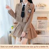 Patcute  Suit Female JK Suit Jacket Pleated Skirt Spring and Autumn Dress Professional Dress Temperament Goddess Fan Two-Piece Suit