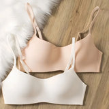 Patcute Seamless Bras Women Tube Top Underwear Small Chest Bras Women's Upper Support Bra Non-Wire Female Sexy Lingerie Solid Intimates