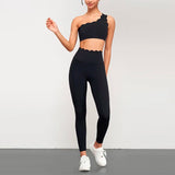 Patcute Gym Set Seamless Yoga Set Women Workout Tracksuit 2 Pieces Sports Suits Fitness Bra High Waist Leggings Running Outfit