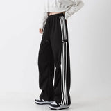 Patcute   Y2k Striped Swestpants Woman Sports Baggy Korean Fashion Pants Streetwear Cargo Harajuku Spring Trousers Vintage Aesthetic