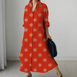 Patcute  Autumn Women'S Dress Colorful Spotted Print High Quality Dress For Home, Leisure, Shopping, Fashion Women Exclusive