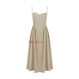 Patcute Pink Summer Dress 2024 New Arrivals Spaghetti Strap Elegant Midi Dress Fit and Flare Dress Sexy Women's Clothing