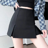 Patcute Black Fashion Ladies Elegant A-line Skirt Summer Slim High Waist Straight Mini Dress 2024 New Young Style Women's Clothing