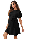 Patcute Fashion  Summer Maternity Dresses Photoshoot Dress Skirt Bat-sleeve Tunic Shirt Dress Maternity Clothings Clothes for Women