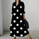 Patcute  Autumn Women'S Dress Colorful Spotted Print High Quality Dress For Home, Leisure, Shopping, Fashion Women Exclusive