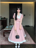 Patcute Spring And Summer New Styles Sets For Women 2 Pieces Sweet Top+A Line Long Skirt Fashion Dress Sets Women's Clothing Offers