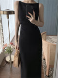 Patcute New Women Summer Fashion Spaghetti Strap Sleeveless Sexy Dress Female Elegant Evening Midi Dress