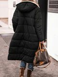 Patcute Plus Size Zip Up Sherpa Hooded Coat