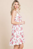 Patcute Culture Code Full Size Floral Frill Cami Dress