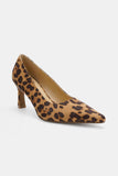 Patcute Beast Fashion Faux Suede Leopard Point Toe Pumps