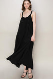 Patcute Frill Sleeveless A-Line Maxi Dress