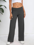 Patcute Elastic Waist Wide Leg Pants