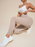 Patcute Solid High Rise Active Leggings