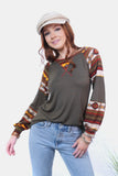 Patcute Celeste Full Size Geometric Round Neck Long Sleeve Top