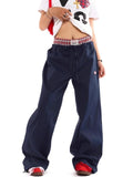 Patcute Y2k Women Cargo Pants Vintage Harajuku Baggy Streetwear Wide Leg Patchwork Aesthetic Trousers Joggers American Retro