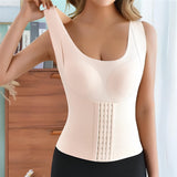 Patcute Basic Bae Scoop Neck Shapewear Tank with Removable Paddings