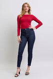 Patcute Judy Blue Full Size Heart Shaped Back Pockets Skinny Jeans