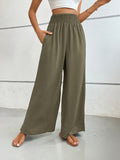 Patcute Wide Leg Pants with Pockets