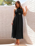 Patcute Single Shoulder Midi Dress