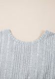 Patcute Crossover Backless Long Sleeve Knit Top