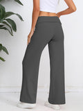 Patcute Elastic Waist Wide Leg Pants