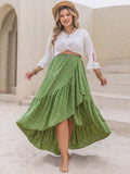 Patcute Plus Size High-Low Skirt