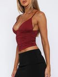 Patcute Ruched V-Neck Cami