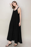 Patcute Frill Sleeveless A-Line Maxi Dress