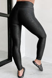 Patcute Pocketed V-Cut Waist Leggings