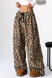 Patcute Leopard Wide Leg Pants